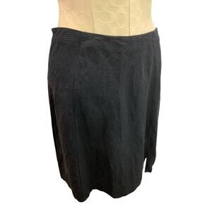 Size 4P Loft Petites Linen Blend Skirt Side Zip A-Line